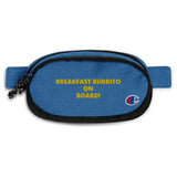 Champion fanny pack: Breakfast Burrito on Board!